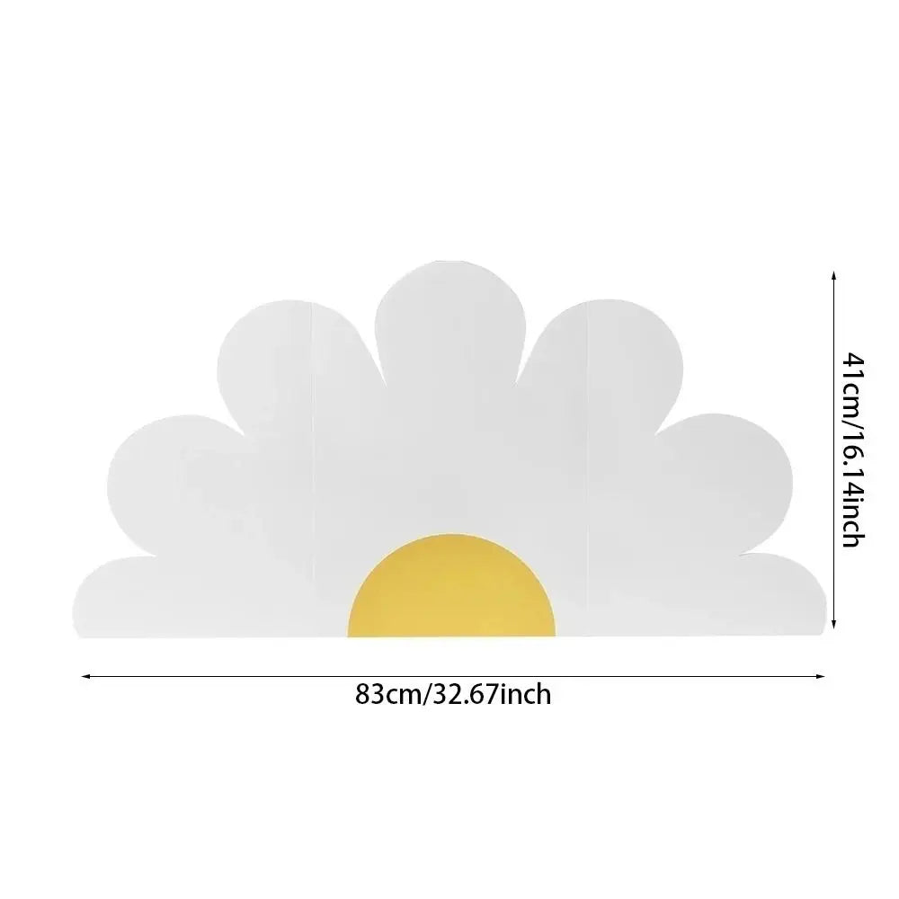 DIY Foam Daisy Cardboard Cutout – Birthday Party Background Decor Party Backdrop Decor Babs white