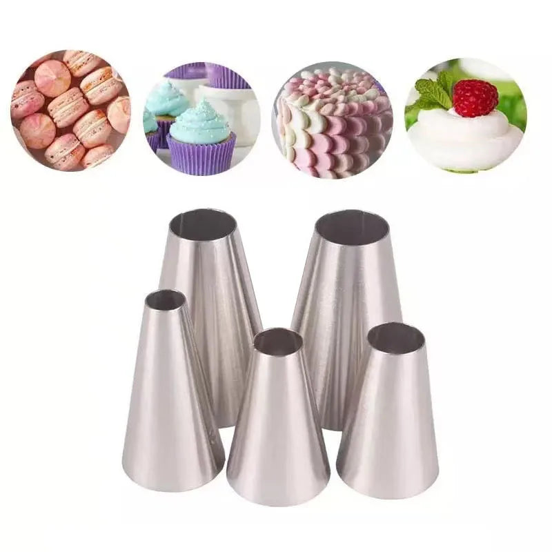 Large Stainless Steel Pastry Nozzles – Flower Decorating Tips Pastry Decorating Tips Babs
