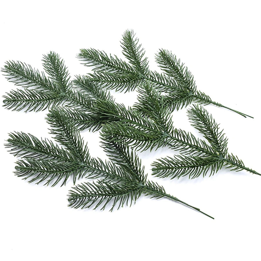 40/80 Pcs Artificial Pine Branch Picks – Christmas & Wedding Decor Artificial Pine Picks Babs
