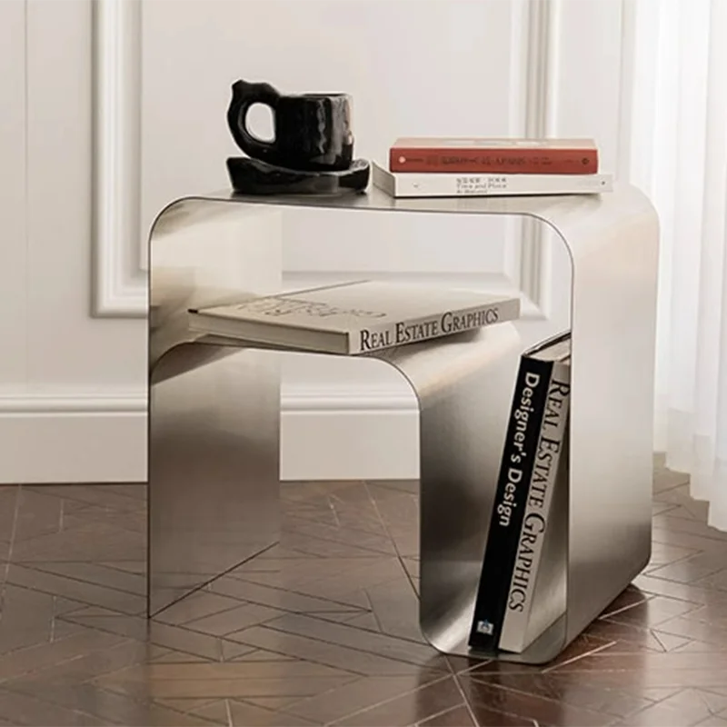 Modern Minimalist Stainless Steel Coffee & Side Table Coffee Side Table Babs