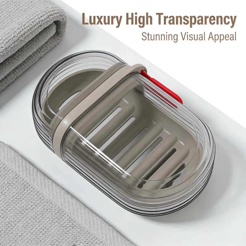 Travel Soap Box with Drainage – Leakproof Portable Soap Case Travel Soap Box Babs