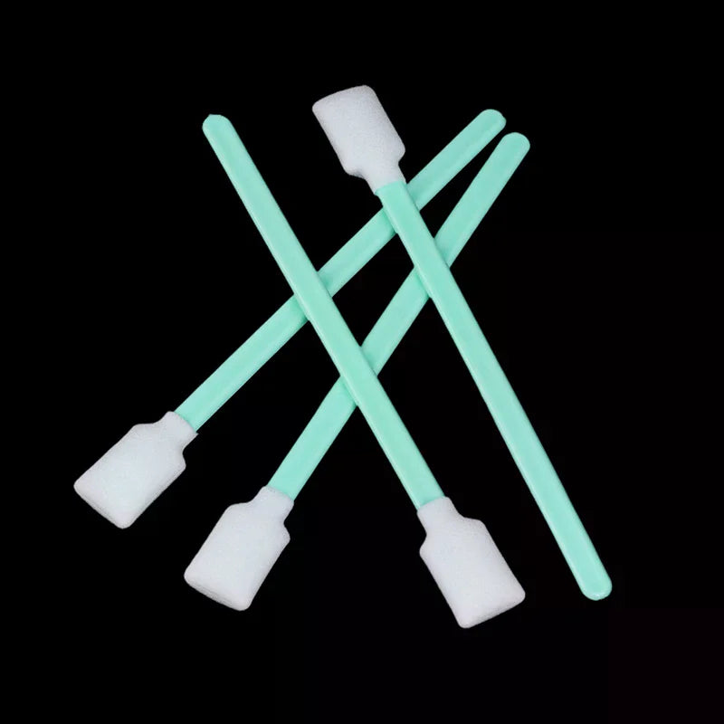 50PCS Foam Tip Cleaning Swabs for Inkjet UV Solvent Printers Printer Cleaning Swabs Babs
