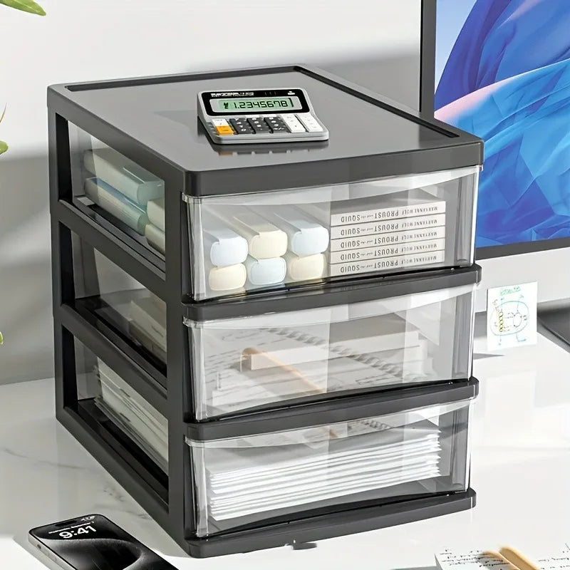 Clear Plastic Desktop Drawer Organizer – Stackable Storage Box Desktop Drawer Organizer Babs