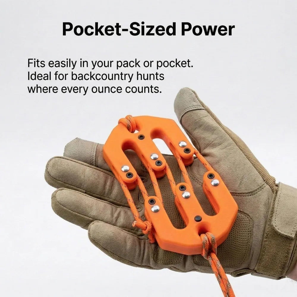 Hunting Hoist Block & Tackle System – Manual Outdoor Lift Hunting Hoist System Babs