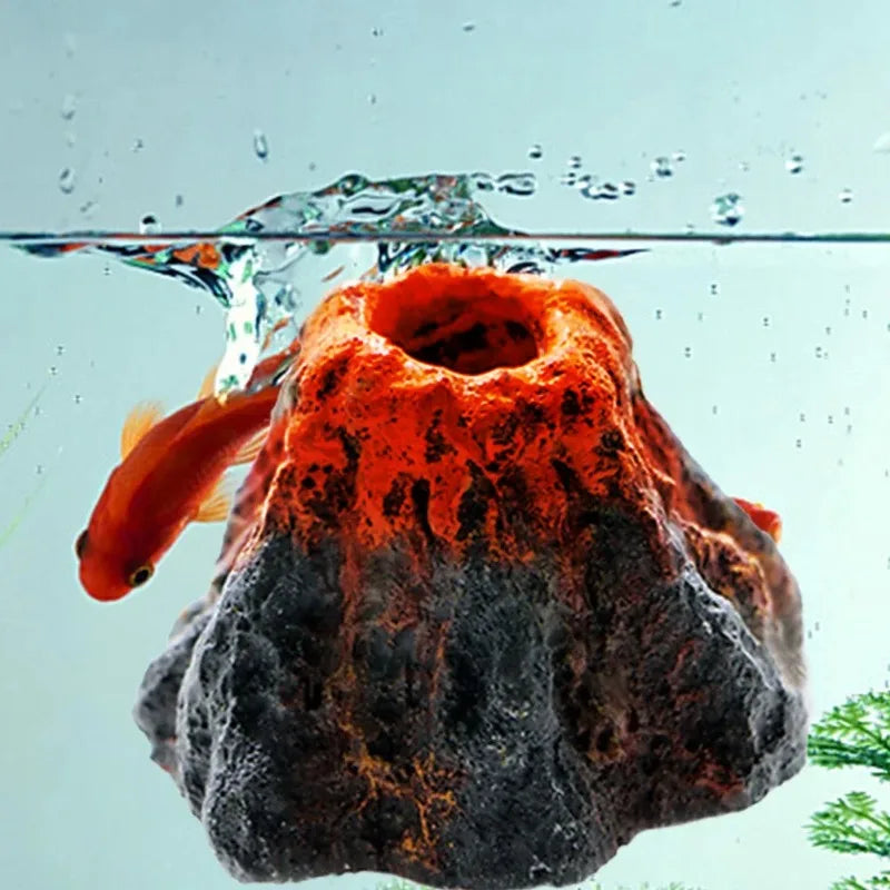 Volcano Aquarium Decoration – Bubble Stone Aerator for Fish Tank Aquarium Decoration Babs