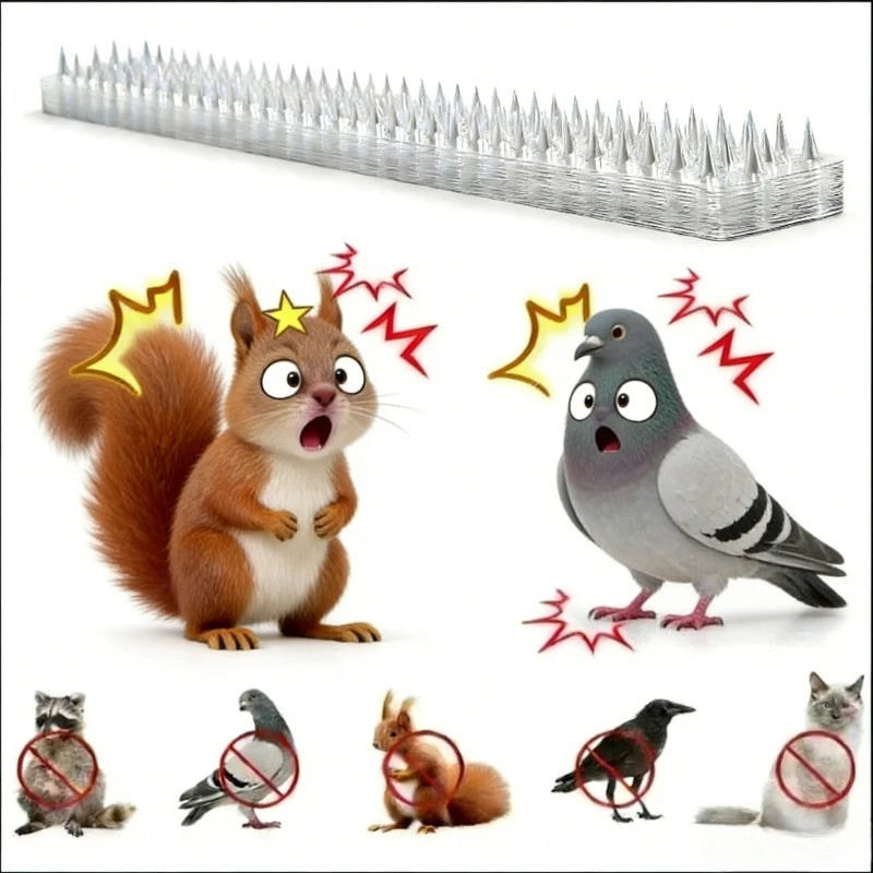 20-Pack PVC Bird Repeller Spikes – Fence & Garden Deterrent Bird Deterrent Spikes Babs
