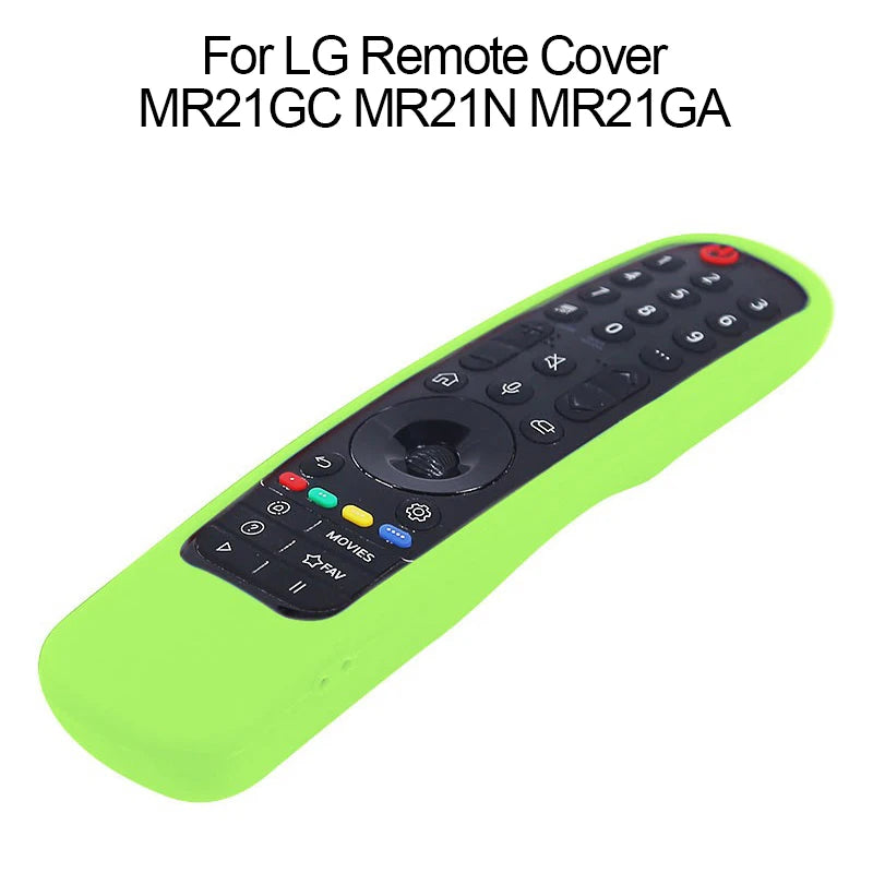 Silicone TV Remote Cover Protector for Samsung & LG Remote Control Cover Babs 04-Luminous green