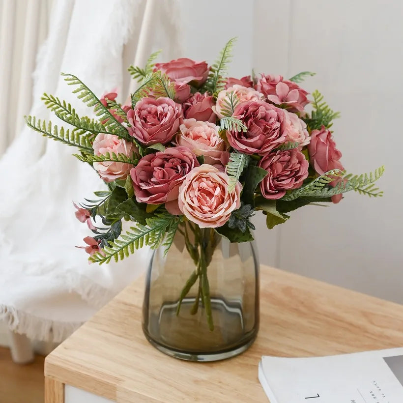 Artificial Silk Peony Bouquet – Wedding & Home Décor Artificial Flower Bouquet Babs