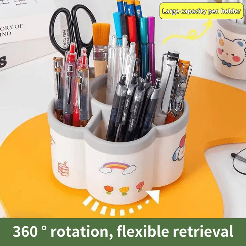 360° Rotating Pen Holder | Large Capacity Desktop Organizer Rotating Pen Holder Babs