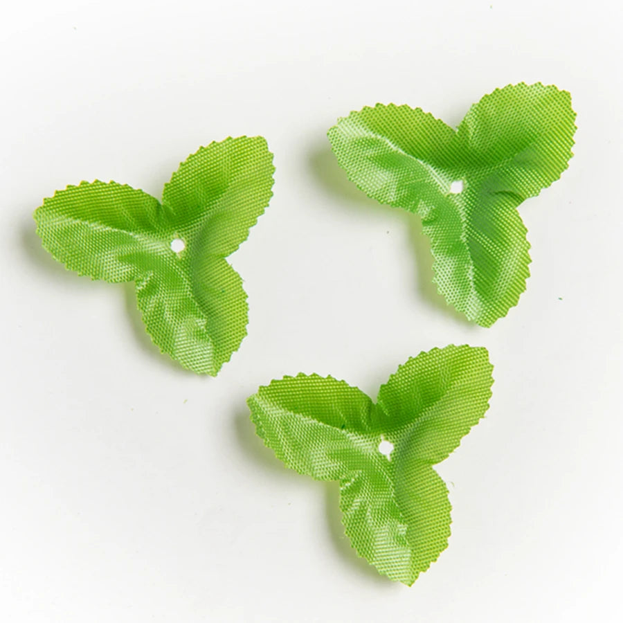 Silk Green Leaf Artificial Flowers for Wedding & Home Decor Artificial Silk Leaves Babs Style 1 4.5CM 100PCS