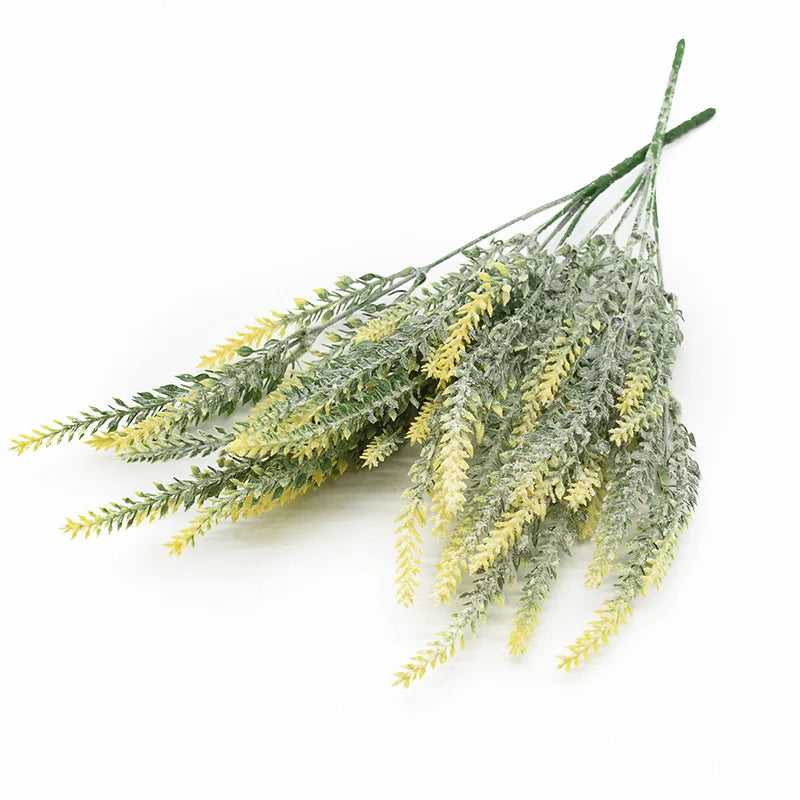 Artificial Lavender Bouquet – Multicolor Plastic Flowers 3 or 6 Pcs Artificial Flower Bouquet Babs yellow 6 pcs