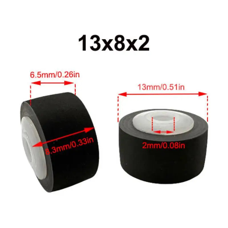 Rubber Pinch Roller Belt Pulley 13x8.3x6.5x2mm – Sanyo & SHARP Tape Deck Repair Part Babs