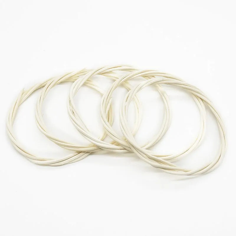 Beige Rattan Ring Wreath – Wedding & Christmas Home Décor Hoop Decorative Wreath Hoop Babs