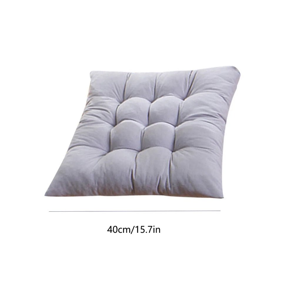40cm Non-Slip Square Seat Cushion with Tie Ropes | Chair & Sofa Seat Cushion Babs