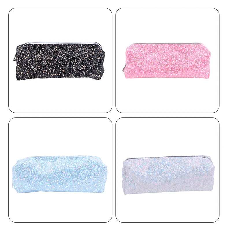 Kawaii Glitter Sequin Pencil Case & Cosmetic Bag – Oxford Glitter Pencil Case Babs