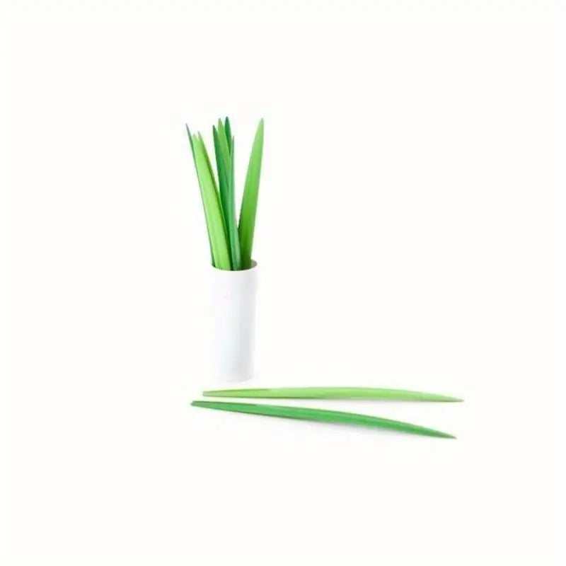 10-Piece Bamboo Leaf Fruit Forks – Decorative Party Picks Decorative Fruit Forks Babs