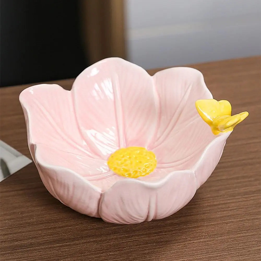 Ceramic Tulip Flower Jewelry Tray & Trinket Dish Organizer Ceramic Jewelry Tray Babs