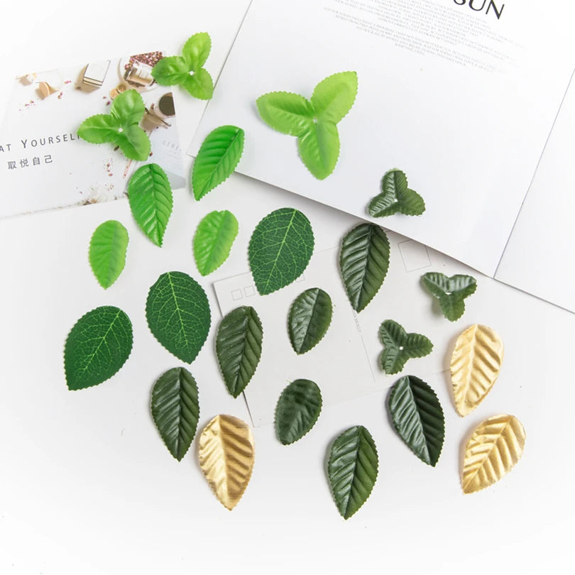 Silk Green Leaf Artificial Flowers for Wedding & Home Decor Artificial Silk Leaves Babs