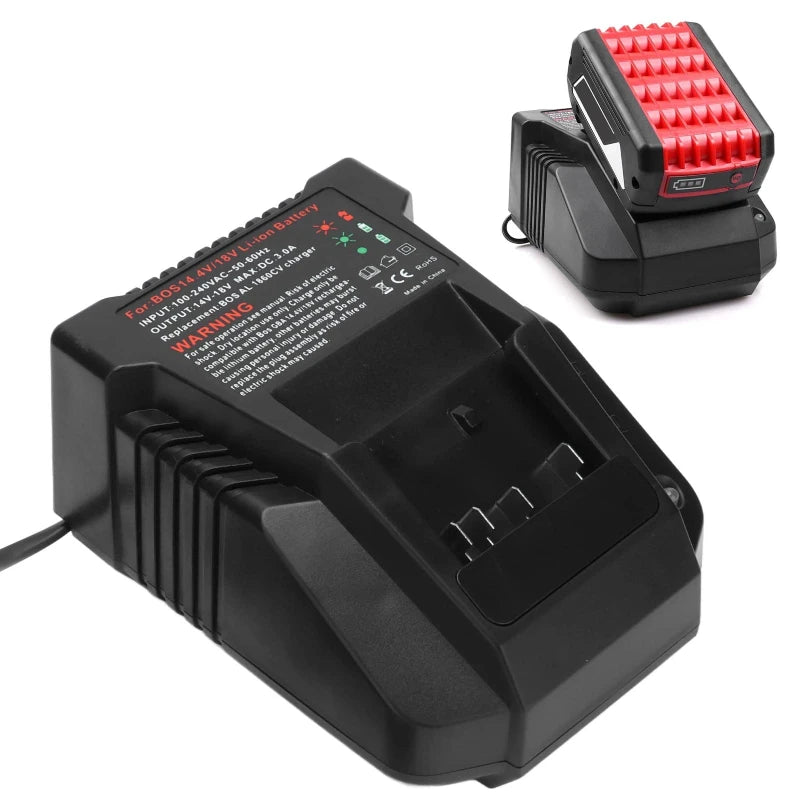 3A Fast Charger for Bosch 18V 14.4V Li-ion Batteries w/ LCD Power Tool Charger Babs