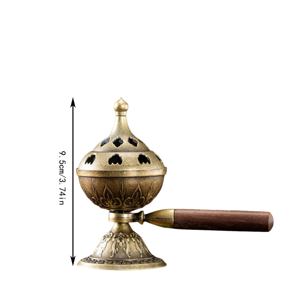 Chinese Style Zinc Alloy Incense Burner & Aromatherapy Holder Incense Burner Babs C