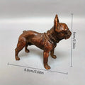 Handmade Metal Bulldog Figurine – Retro Desk Ornament Statue Decorative Figurine Babs 1pc