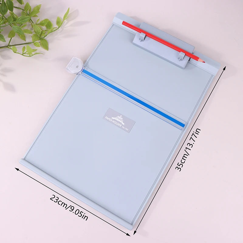 A4 Desktop Document Reading Stand with Adjustable Clip Document Reading Stand Babs Gray