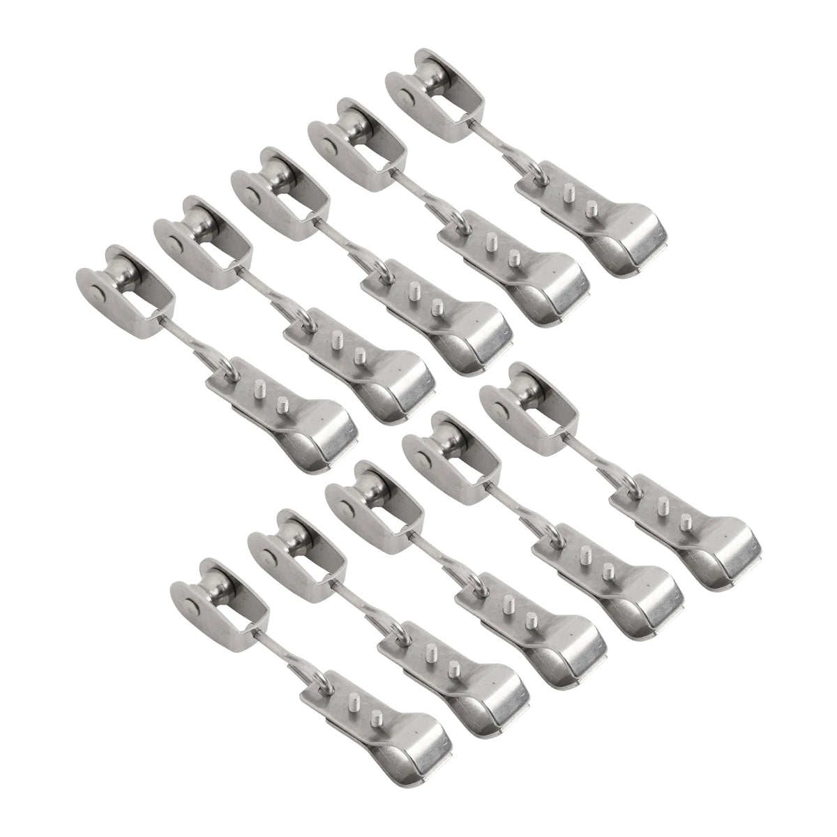 10pcs 304 Stainless Steel Pulley Clamp – Shade Sail Wire Hanger Pulley Pipe Clamp Babs 10PCS
