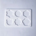 Wax Seal Stamp Silicone Mold Pad | 25mm DIY Craft Tool Wax Seal Mold Pad Babs 6 Grids White