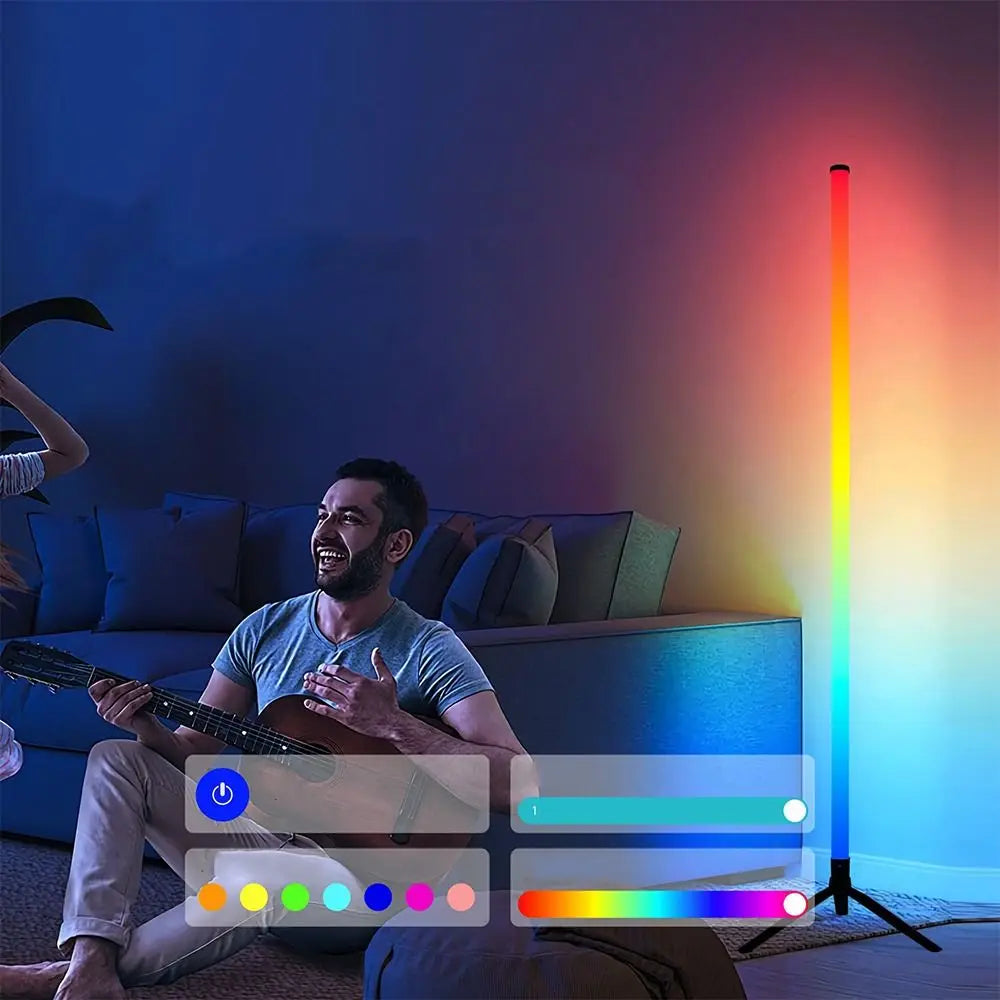 RGB Color Changing Floor Lamp – Bluetooth App & Remote LED RGB LED Floor Lamp Babs