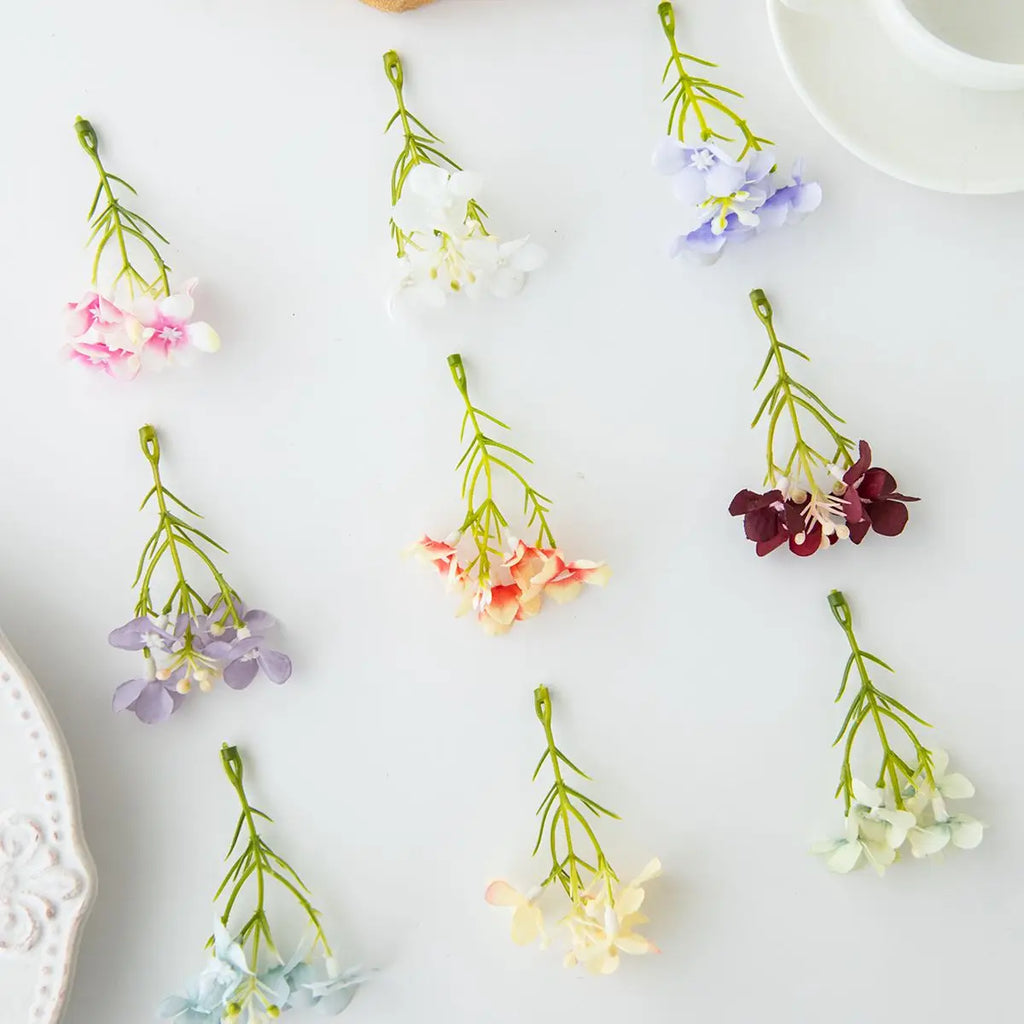 50/100pcs Silk Plum Blossom Artificial Flowers – Party & Wedding Decor Artificial Silk Flowers Babs