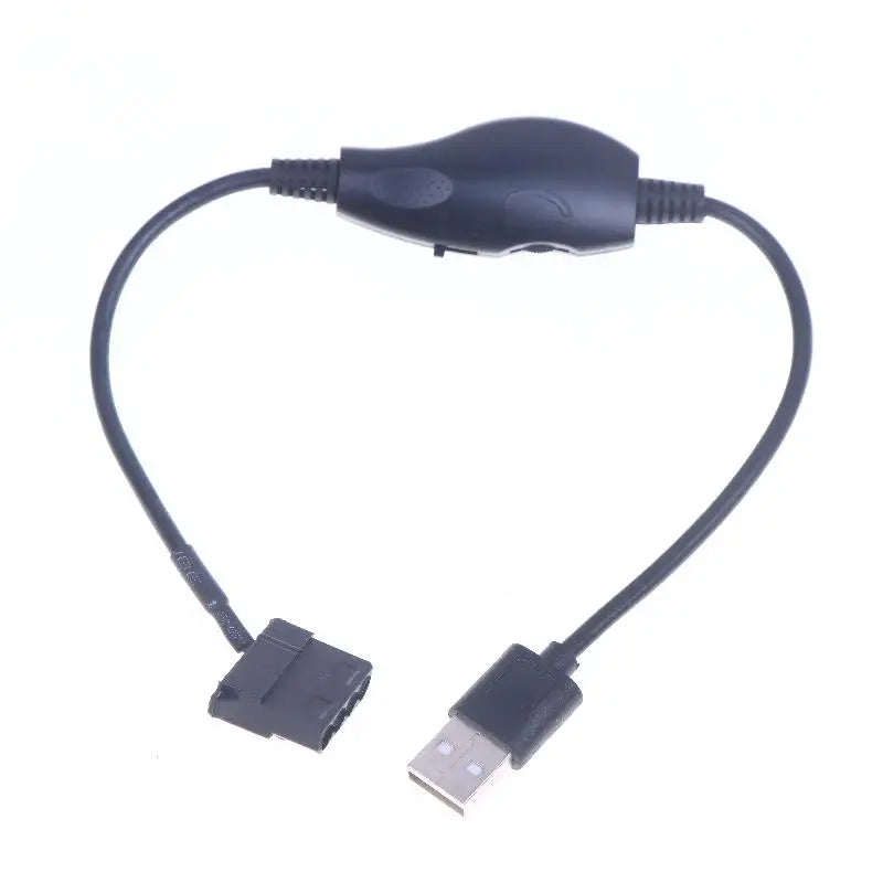 USB to 4-Pin PWM 5V–12V Fan Power Adapter Converter Cable Fan Power Adapter Cable Babs 02