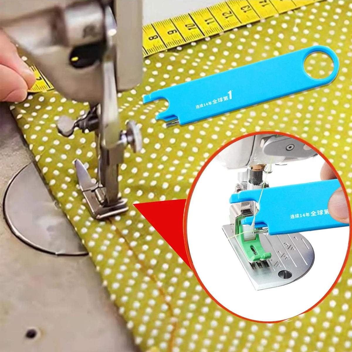Magnetic Needle Threader Sewing Kit with Magnifier & Ruler Needle Threader Tool Babs
