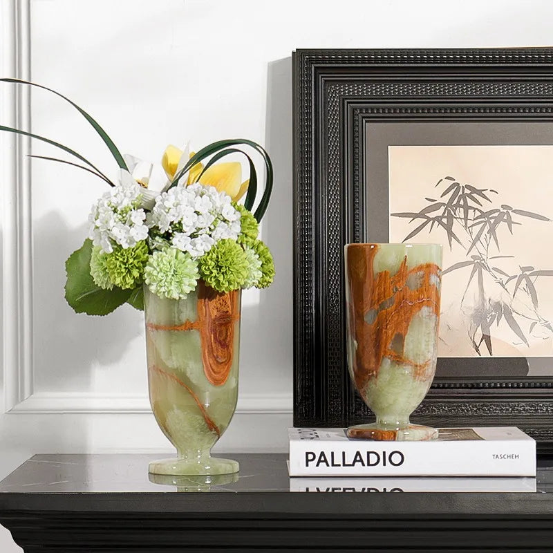 Luxury Marble Vase – Modern Decorative Flower Vase for Home Decorative Marble Vase Babs