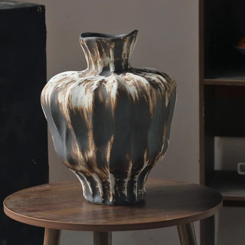 Glazed Ceramic Vase – Modern Desktop Flower Pot & Home Décor Ceramic Vase Babs C Style