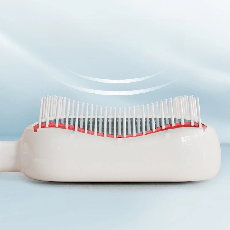 Retractable Air Cushion Comb – 133 Teeth & One-Click Clean Air Cushion Comb Babs