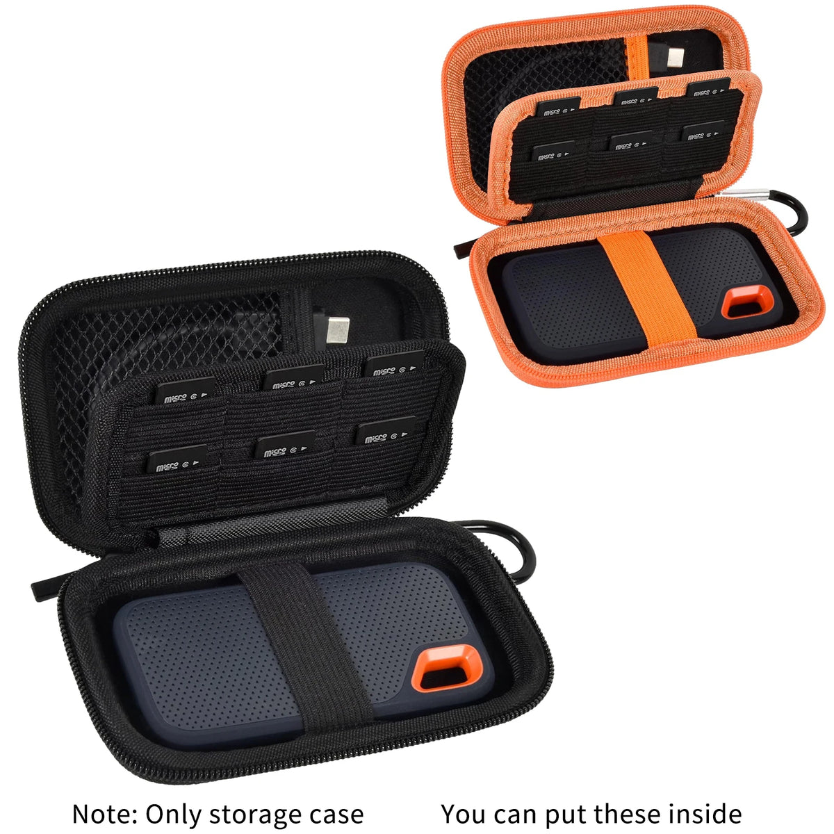 SanDisk Extreme Pro SSD & SD Card Carry Case | PU Leather SSD Storage Case Babs