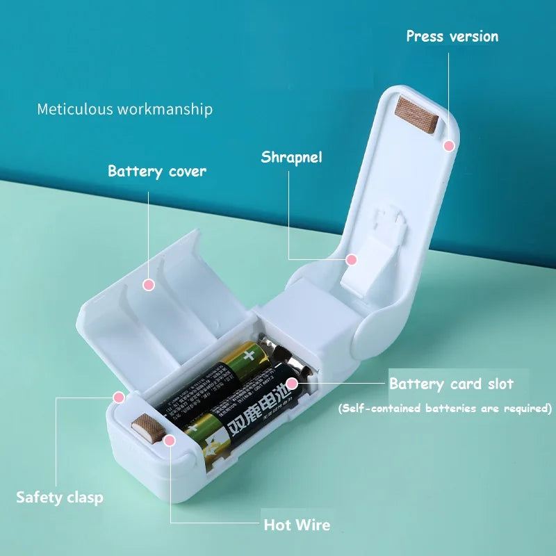 Mini Thermal Bag Sealer – Heat Seal Clips for Food & Snacks Bag Sealer Clip Babs