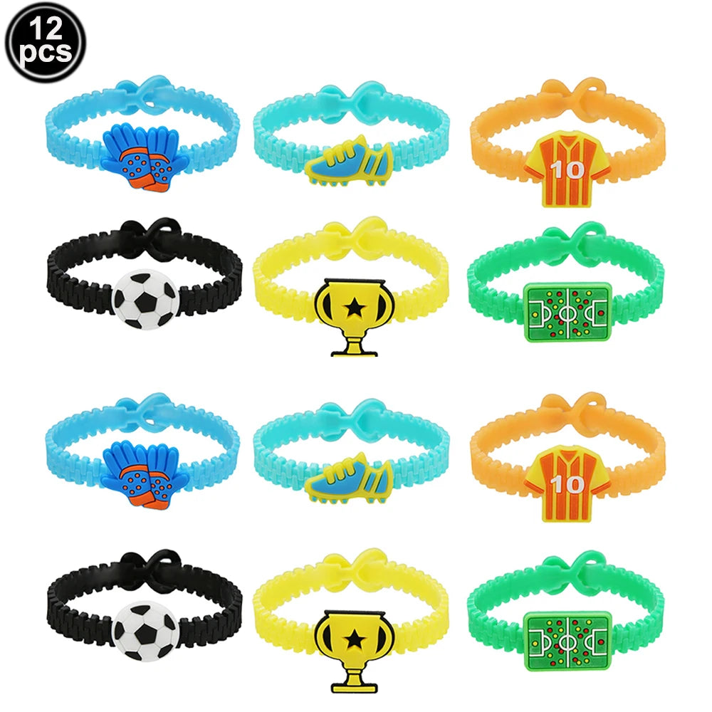 Soccer Theme 7th Birthday Party Decorations Set – Balloons & More Party Decoration Set Babs 12pcs Bracelet As pictures show