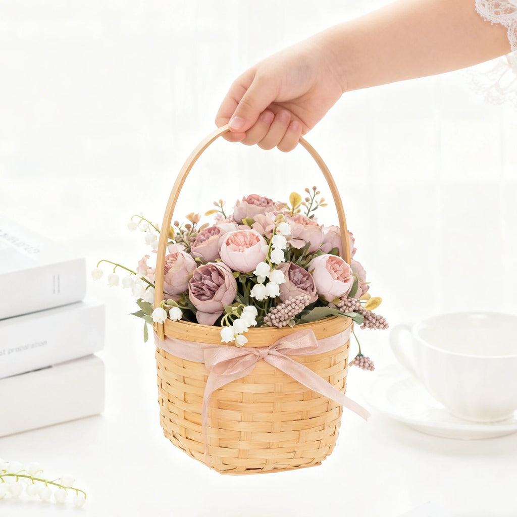 Artificial Silk Rose Peony Bouquet – Wedding & Home Décor Artificial Flower Bouquet Babs