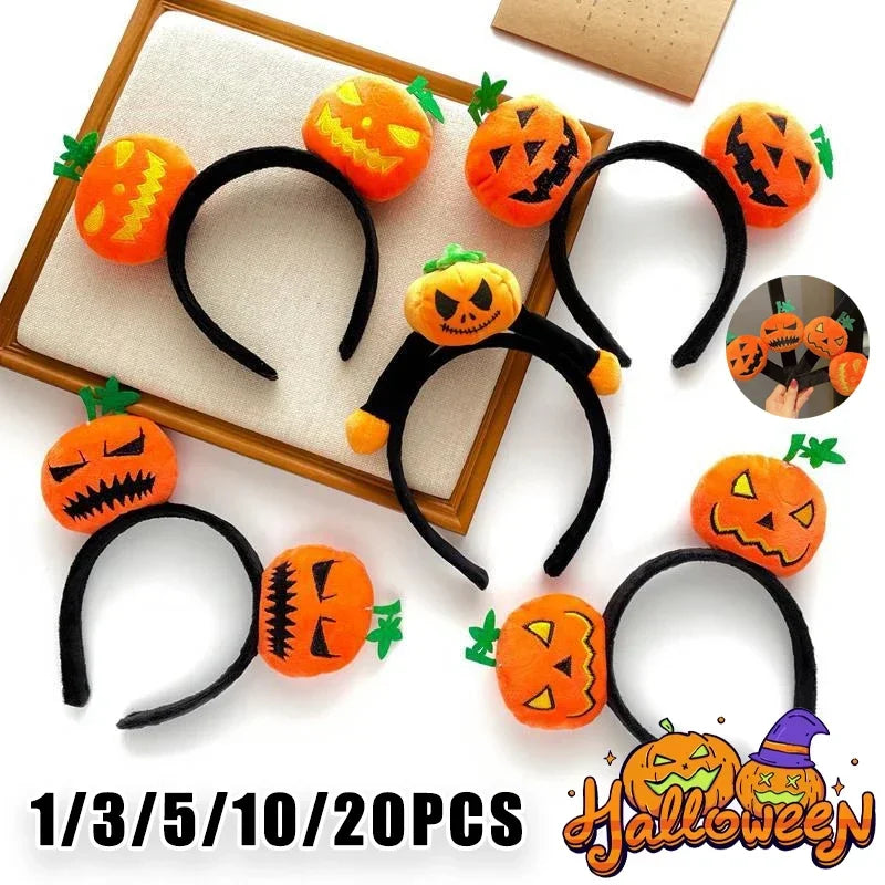 Devil Pumpkin Horn Headband – Halloween Costume Accessory Halloween Headband Babs