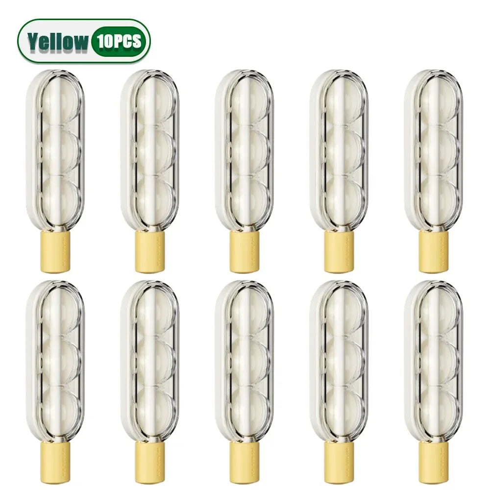 Reusable Silicone Ice Lolly Mold – DIY Popsicle Tray with Straw Ice Lolly Mold Babs Yellow-10PCS