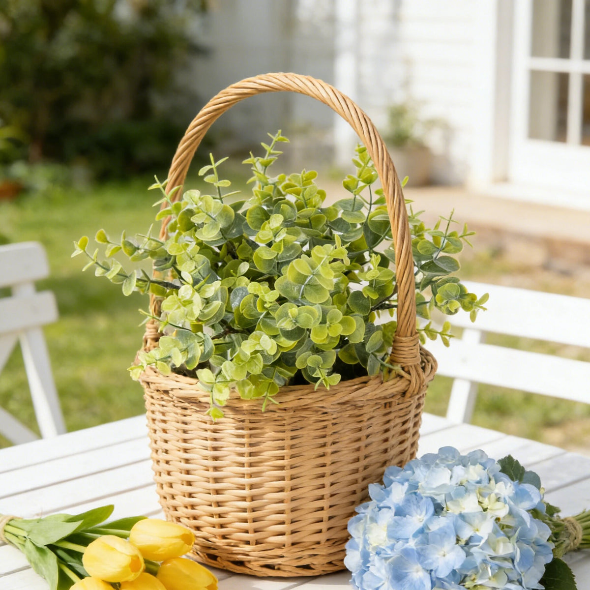 Artificial Eucalyptus Stems | Faux Green Plants for Weddings & Home Artificial Plant Stems Babs