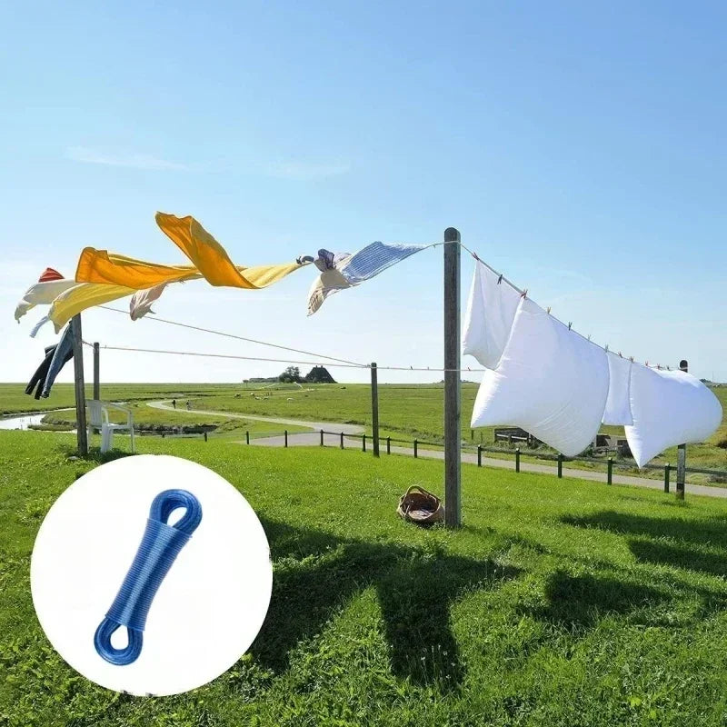20M Steel Core PVC Clothesline – 3mm Outdoor Drying Rope Clothesline Rope Babs