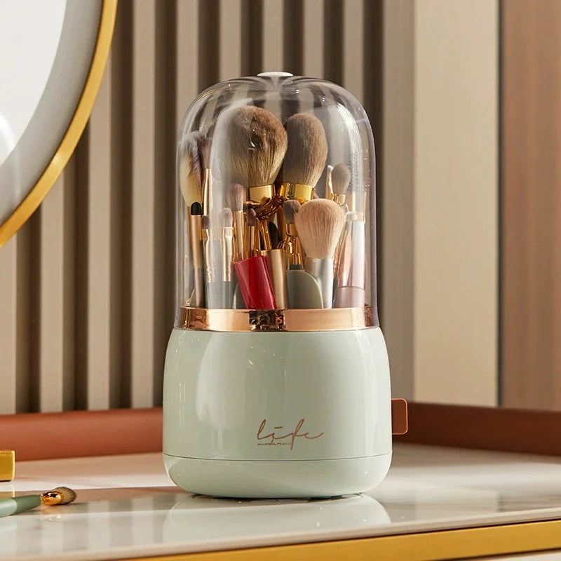 360° Rotating Clear Makeup Organizer | Multi-Compartment Holder Makeup Organizer Babs Light green