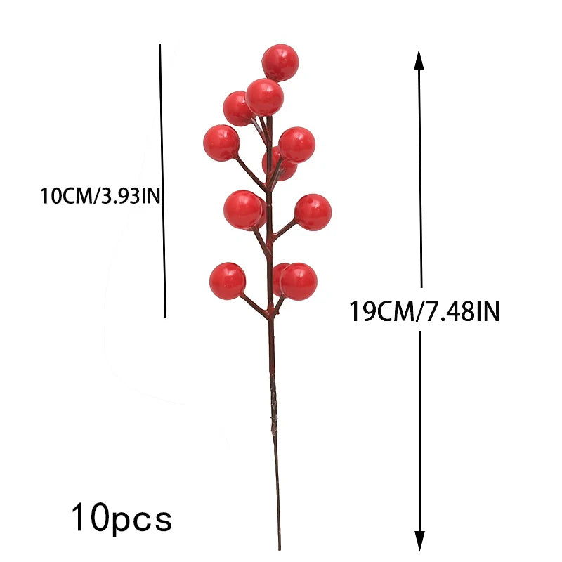 Artificial Red Berry Branches – Christmas & Wedding Decor Artificial Berry Branches Babs 19CM