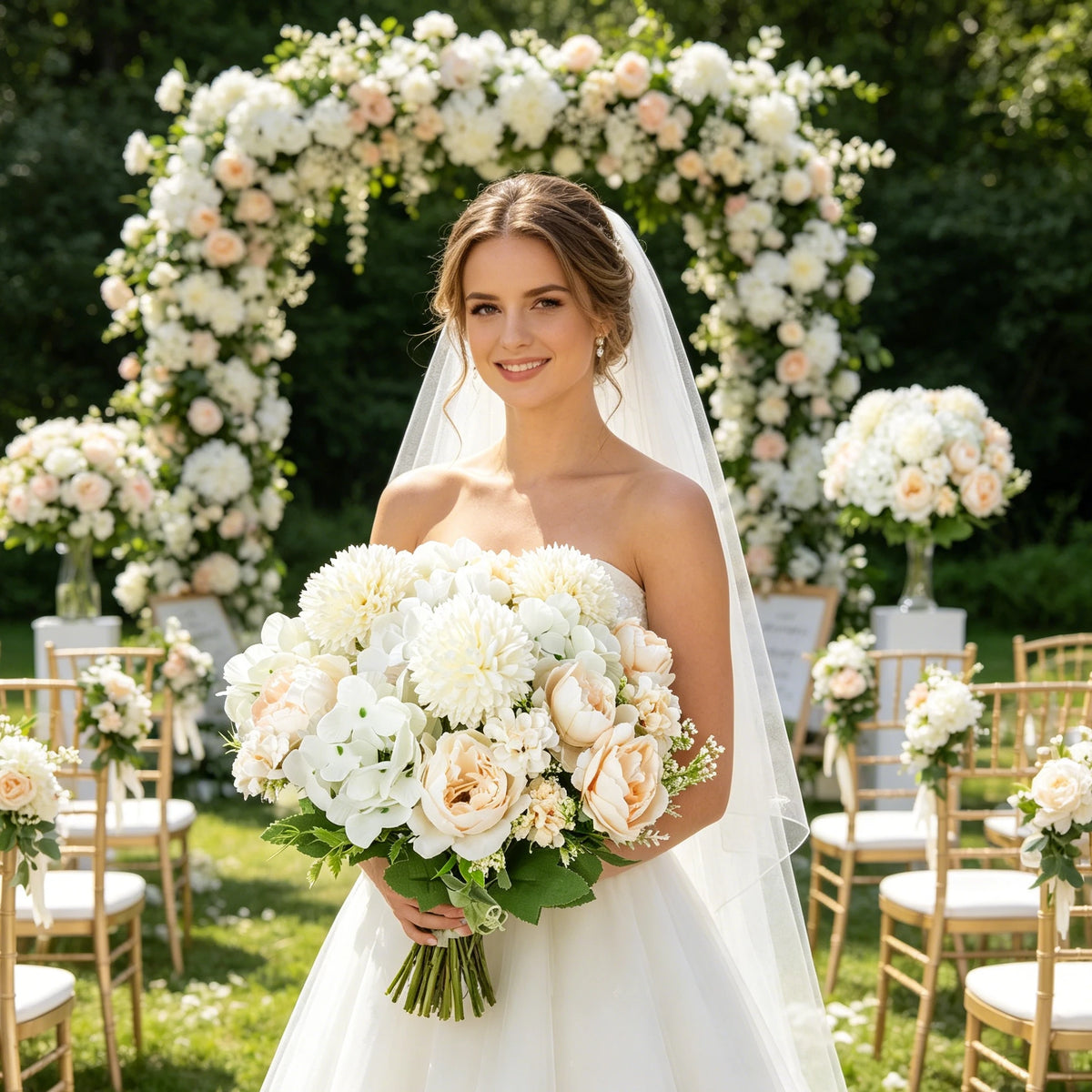 Silk Hydrangea Artificial Flowers – Wedding & Home Décor Bouquet Artificial Flowers Babs