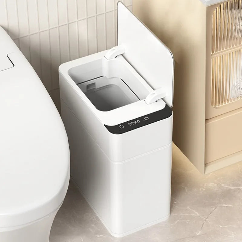 Smart Sensor Trash Can Stainless Steel 10L Kitchen Bathroom Bin Sensor Trash Can Babs