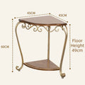 Retro Geometric Oak Side Table – Minimalist Sofa & Coffee Table Side Table Babs Triangle