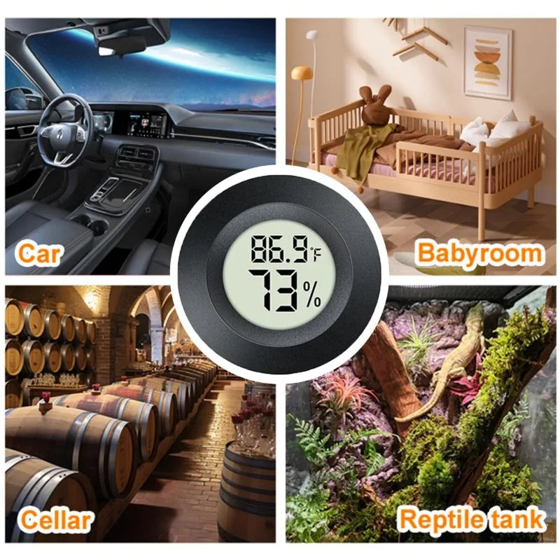6-Pack Digital Hygrometer Thermometer – Indoor Humidity Monitor Hygrometer Thermometer Babs