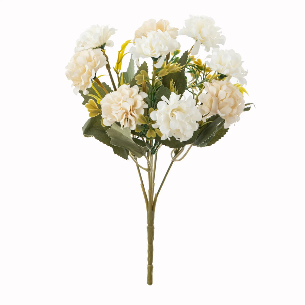Silk Hydrangea Artificial Flowers – Wedding & Home Décor Artificial Flower Bouquet Babs WHITE 1 pc